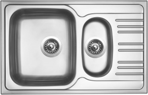 nerezové dřezy sinks Sinks STAR 780.1 V 0,6mm matný