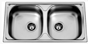 nerezové dřezy velké sinks Sinks OKIO 780 DUO V 0,5mm leštěný