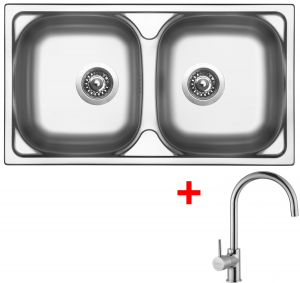 nerezové sety velké sinks Sinks OKIO 780 DUO V+VITALIA