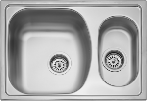 nerezové dřezy velké sinks Sinks TWIN 620.1 V 0,6mm matný