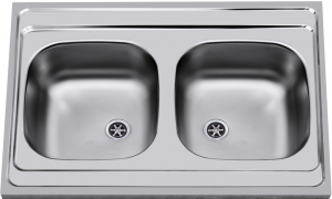 nerezové dřezy velké sinks Sinks CLP-A 800 DUO M 0,5mm matný