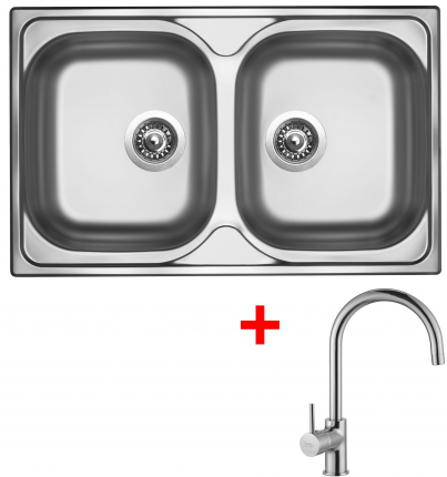 nerezové sety velké sinks Sinks CLASSIC 800 DUO V+VITALIA