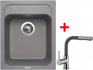 granitové sety sinks Sinks CLASSIC 400 Titanium+ENIGMA S GR