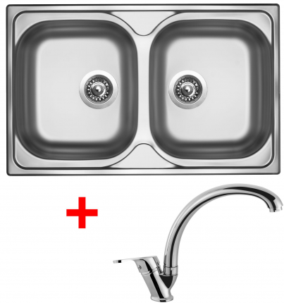 nerezové sety velké sinks Sinks CLASSIC 800 DUO V+EVERA