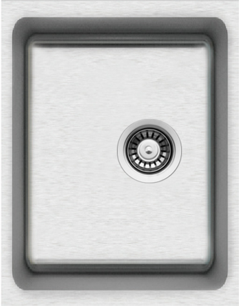 nerezové dřezy malé sinks Sinks BLOCK 380 V 1mm kartáčovaný