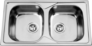 nerezové dřezy velké sinks Sinks OKIO 860 DUO V 0,6mm leštěný