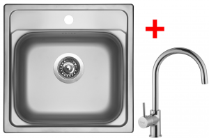 nerezové sety malé sinks Sinks MANAUS 480 V+VITALIA