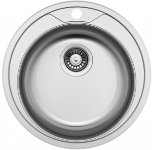 nerezové dřezy malé sinks Sinks ROUND 510 V 0,6mm matný