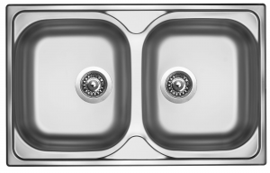 nerezové dřezy sinks Sinks CLASSIC 800 DUO V 0,6mm matný