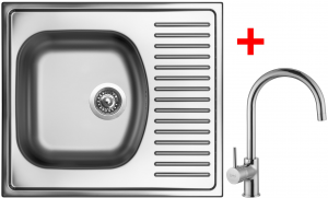nerezové sety velké sinks Sinks SHORT 580 V+VITALIA