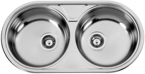 nerezové dřezy velké sinks Sinks DUETO 847 V 0,6mm leštěný