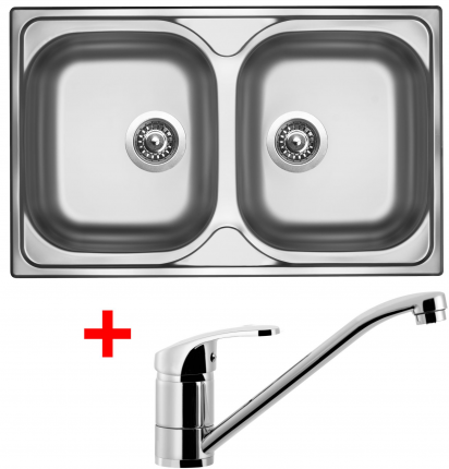 nerezové sety velké sinks Sinks CLASSIC 800 DUO V+PRONTO