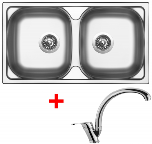 nerezové sety velké sinks Sinks OKIO 780 DUO V+EVERA
