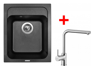 granitové sety sinks Sinks CLASSIC 400 Metalblack+ELKA