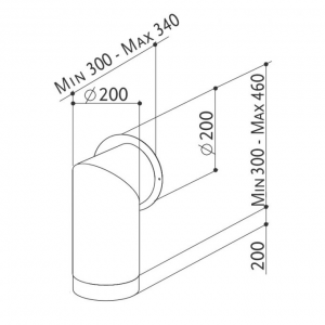 příslušenství faber Teleskopický komín Thalia Cream