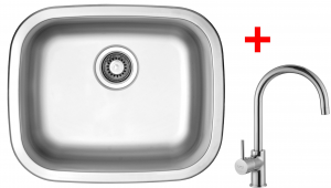 nerezové sety malé sinks Sinks NEPTUN 526 V+VITALIA