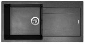 granitové dřezy sinks Sinks AMANDA 990 Metalblack