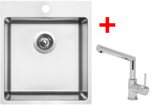 nerezové sety malé sinks Sinks BLOCKER 450+MIX 350 P